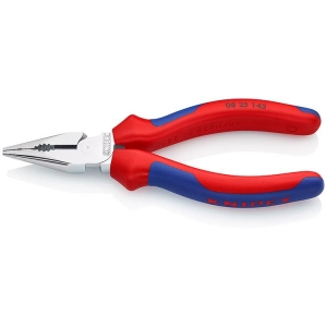 Knipex 08 25 145 Combination Pliers Needle-Nose chrome-plated 145mm Grip Handle